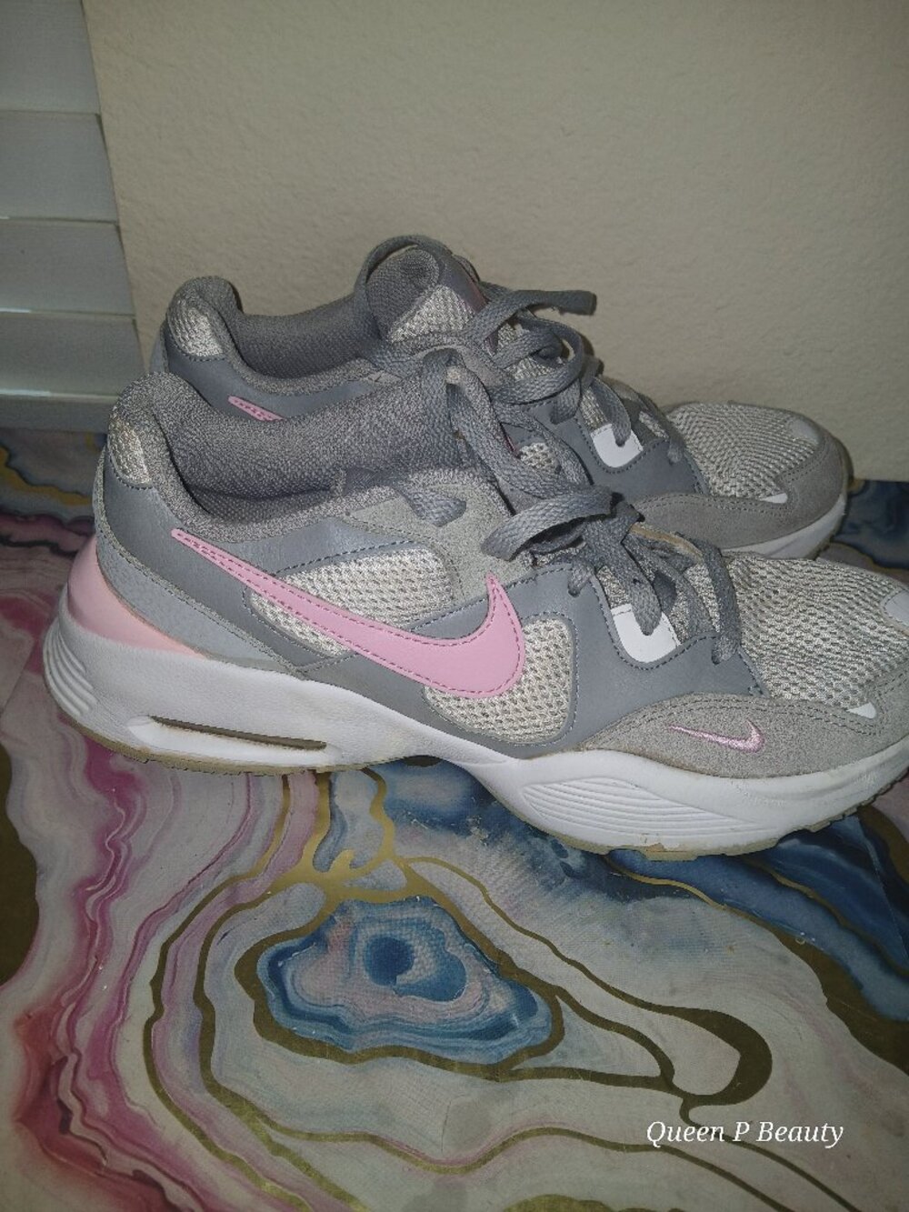 Nike Air Max Correlate Grey Pink Foam Athletic Running Shoes